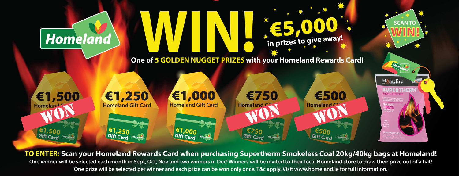 WIN - One of 5 Golden Nugget Prizes with your Homeland Rewards Card