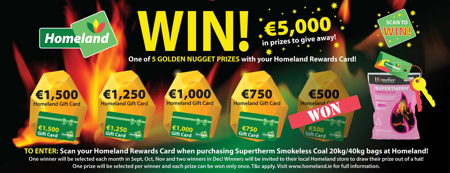 WIN - One of 5 Golden Nugget Prizes with your Homeland Rewards Card