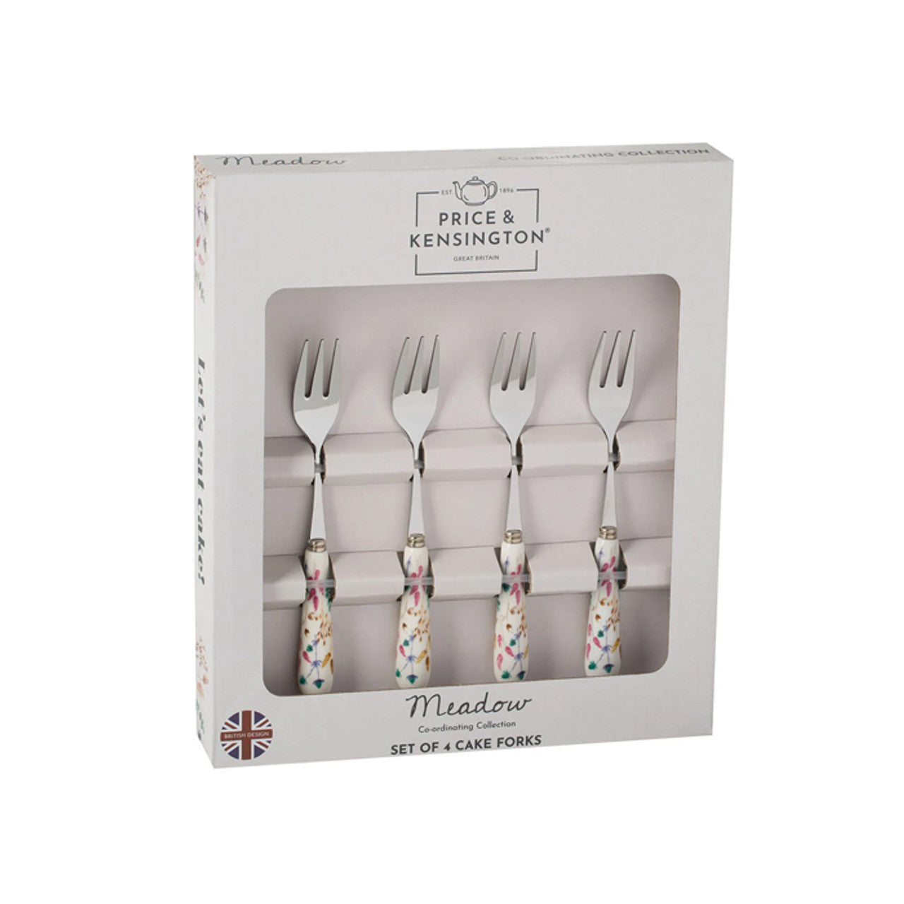 Price &amp; Kensington Meadow Set Of 4 Cake Forks