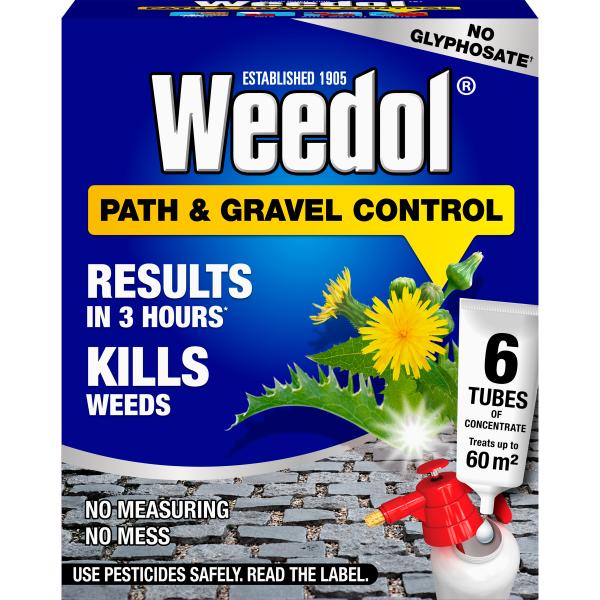 Weedol Path &amp; Gravel Weed Control Tubes -  6 Tubes