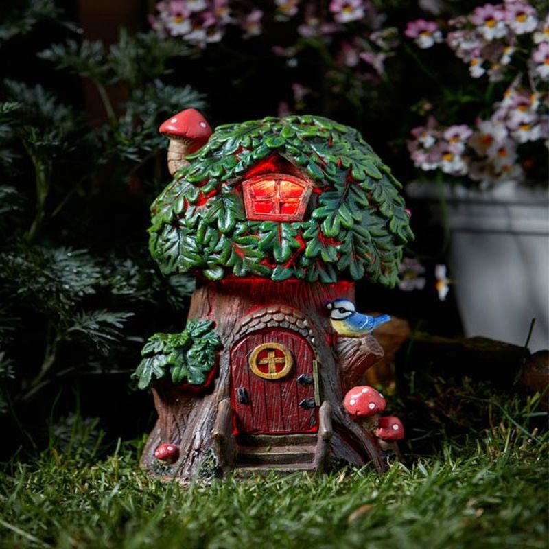 Elfin Oak Solar Fairy House