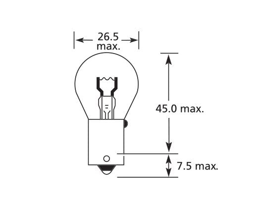 Lucas Side Bulb 12V 21W