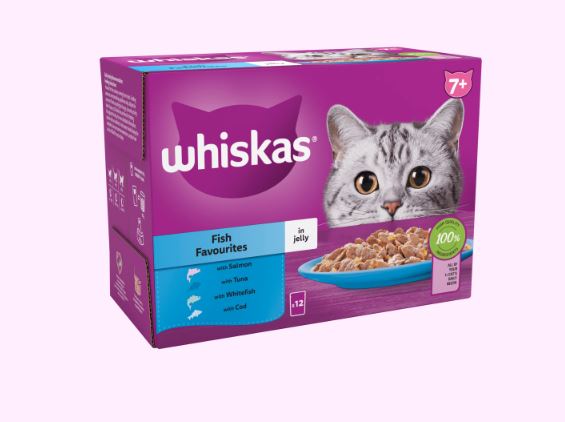 Whiskas Pouch 12 x 85g Fish Senior 7+