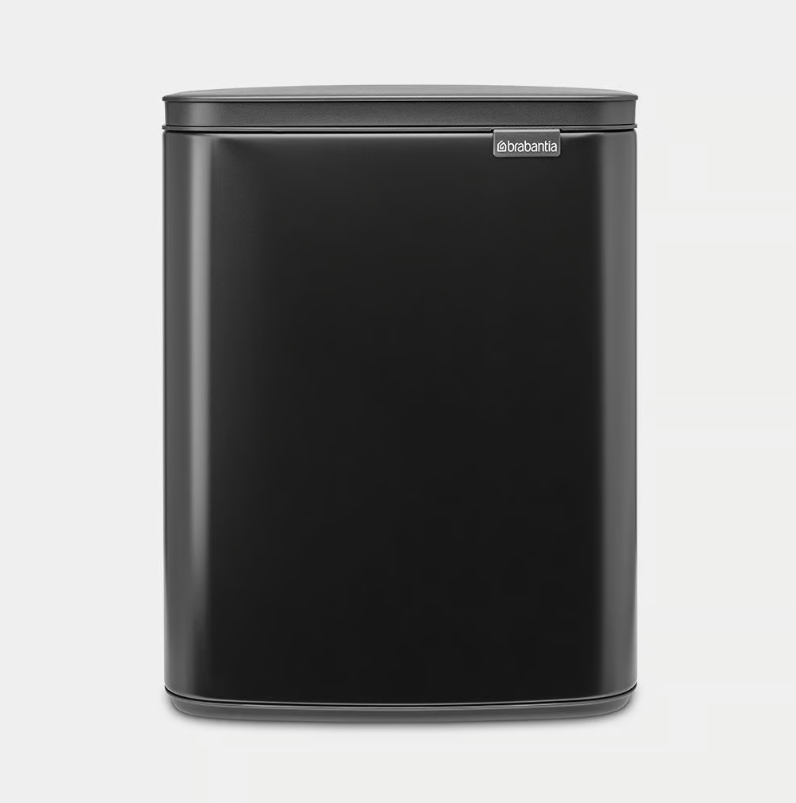 Brabantia Bo waste Bin 12ltr Matt Black