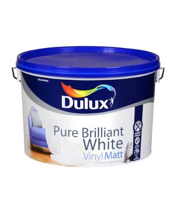 10L Dulux Vinyl Matt Pure Brilliant White