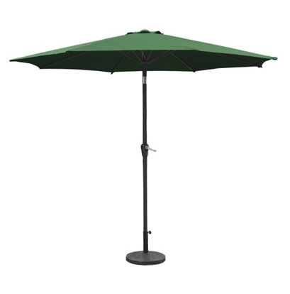 2.7m Crank &amp; Tilt Aluminium Parasol Green