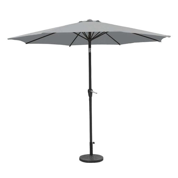 2.7m Crank &amp; Tilt Aluminium Parasol Stone