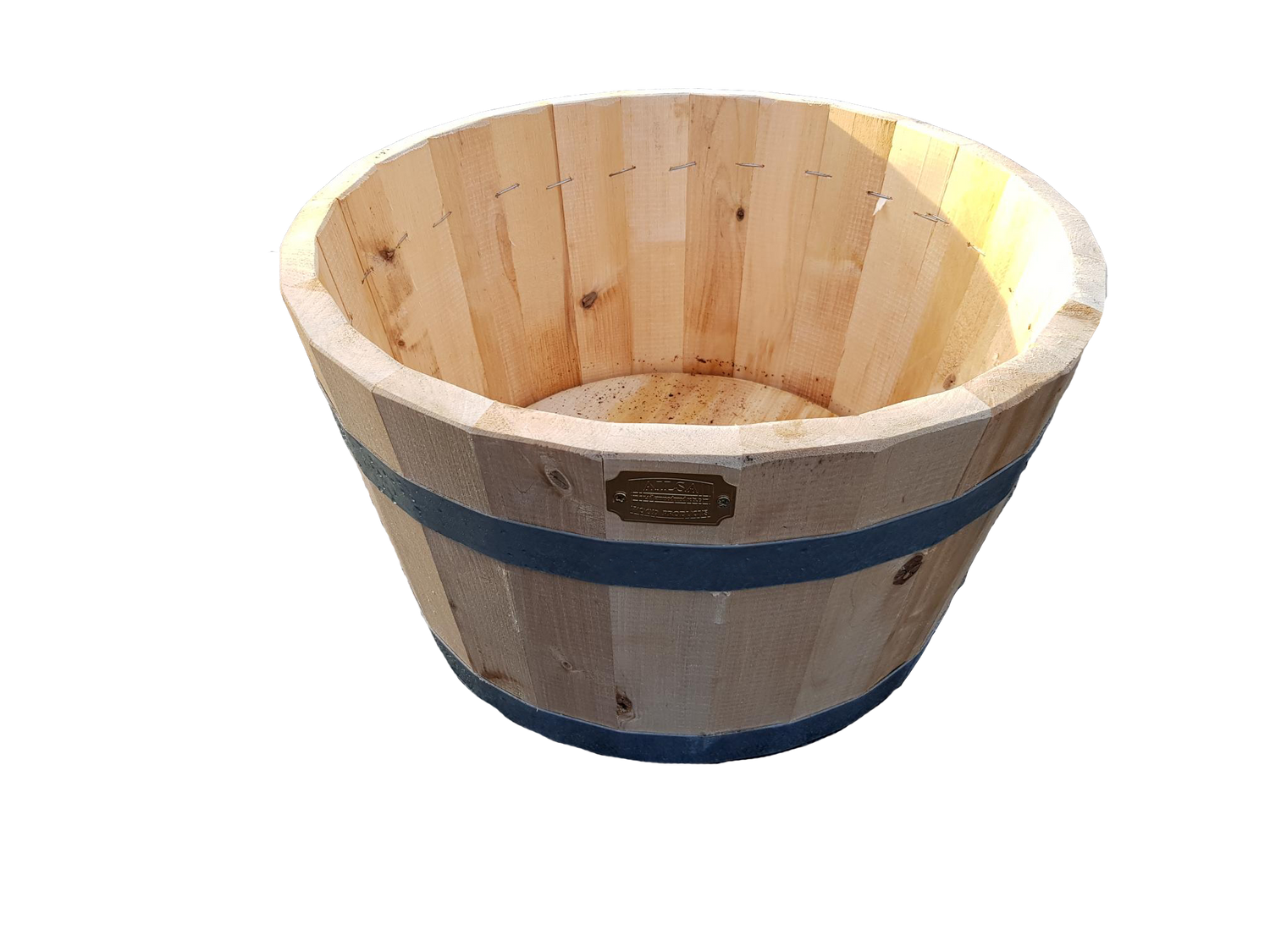 Wooden Barrel Planter