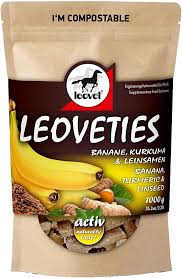 Leovet Banana, Tumeric &amp; Linseed Treats 1kg