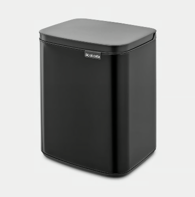 Brabantia Bo Waste Bin 7ltr Matt Black