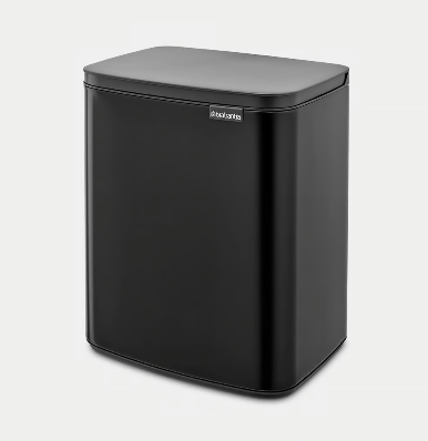 Brabantia Bo waste Bin 12ltr Matt Black