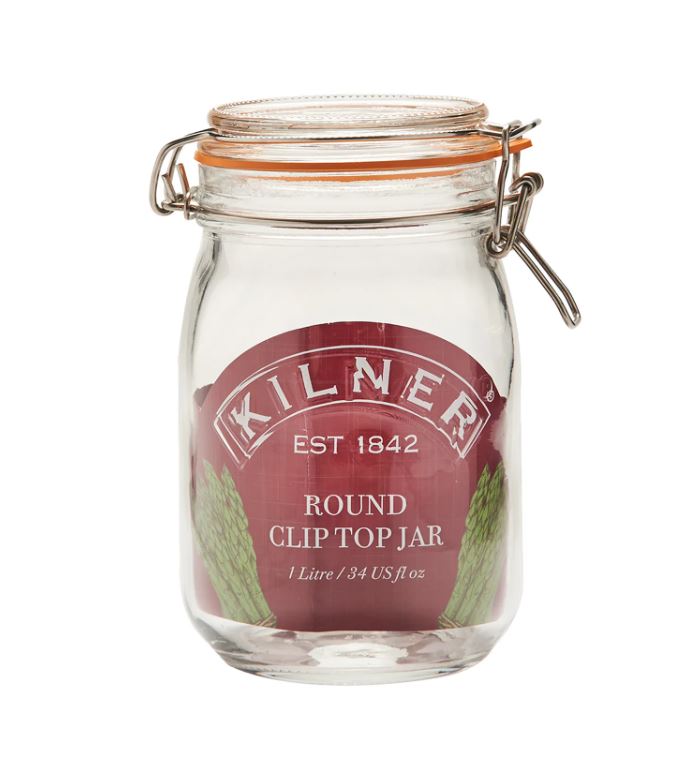 Kilner Clip Top Round Jar 1 Litre