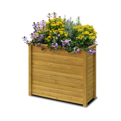 Wooden Rectangle Planter Tall - Natural (FSC 100%)