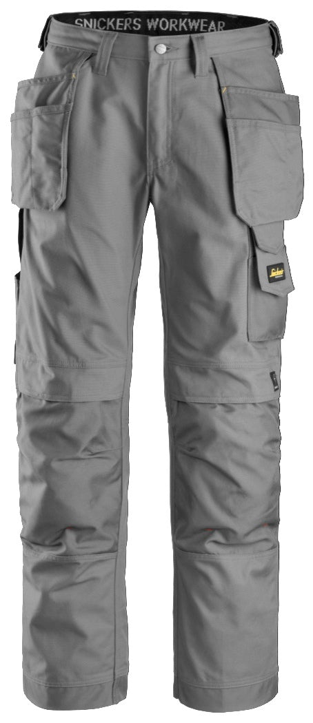 Snickers Canvas+ Craftsmen Trousers 3214 - Grey