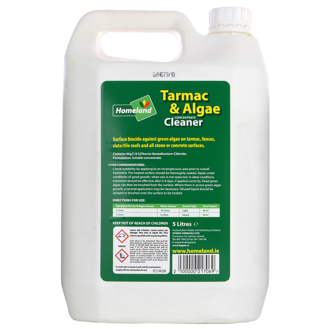 Homeland Tarmac &amp; Algae Concentrate Cleaner