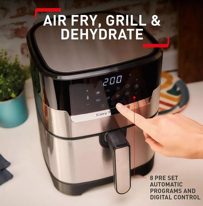 Tefal 4.2ltr S/steel Digital Air Fryer