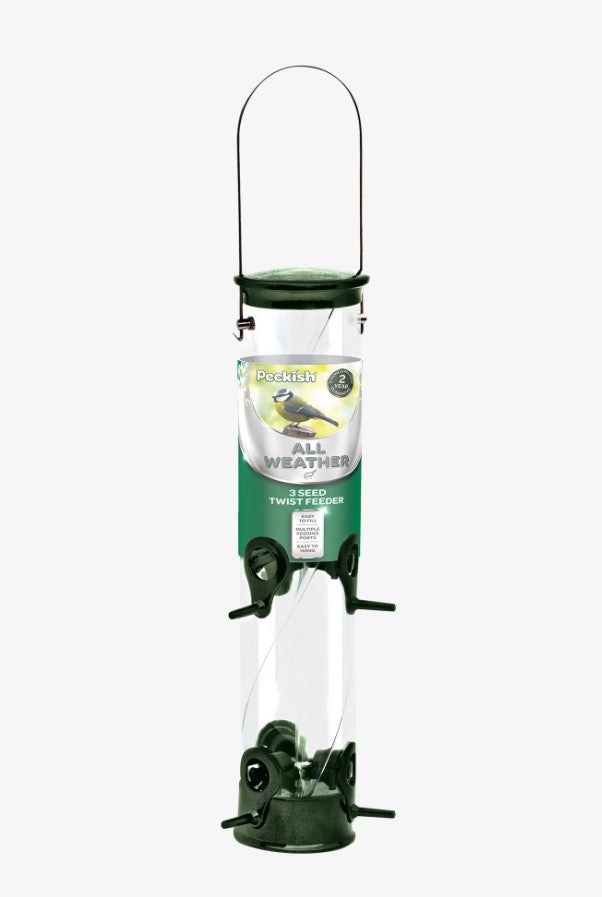 Peckish All Weather 3 seed Twist Bird Feeder