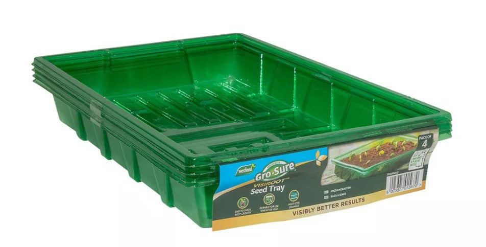 Gro-sure Visiroot Seed Tray 4 Pk