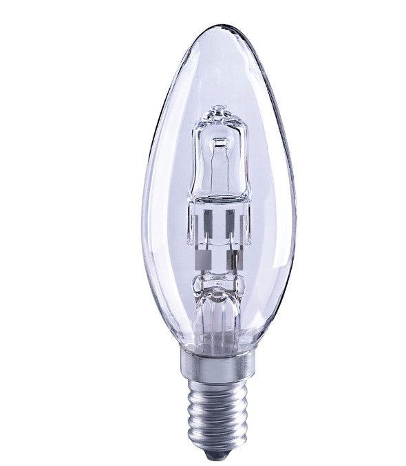 Solus (40w = 30w)  Ses Clear Candle Halogen Energy Saver Light Bulb