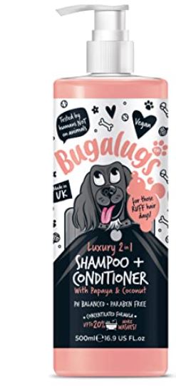 Bugalugs 2 In 1 Papaya &amp; Coconut Shampoo 500ml