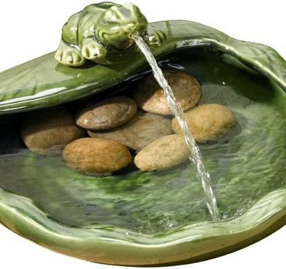 Ceramic Frog - Solar Water Feature