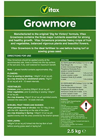 Vitax Growmore Granular 2.5kg (carton)