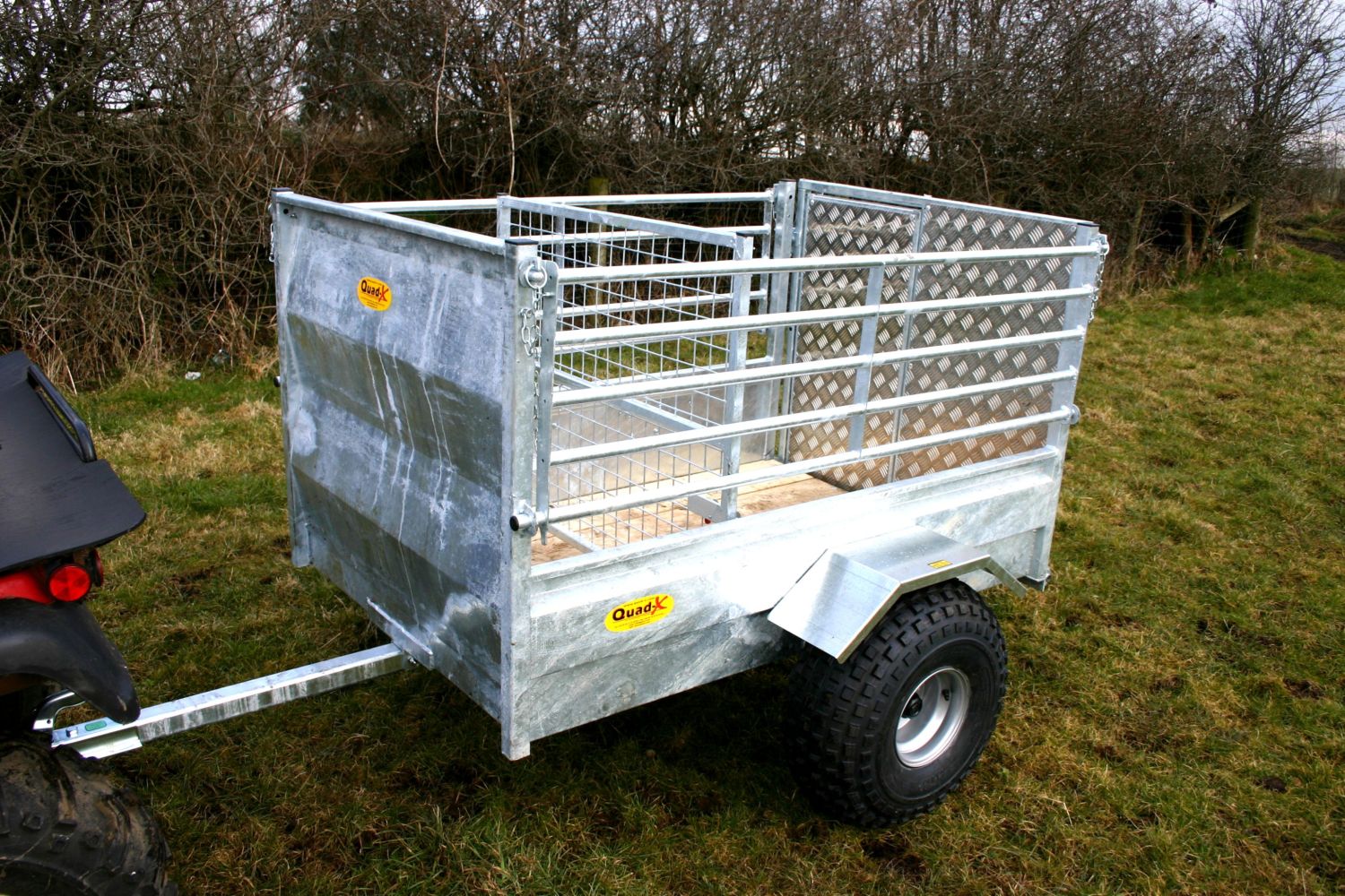 Quad-X ATV Stock Trailer Folding Side - 5 X 3&