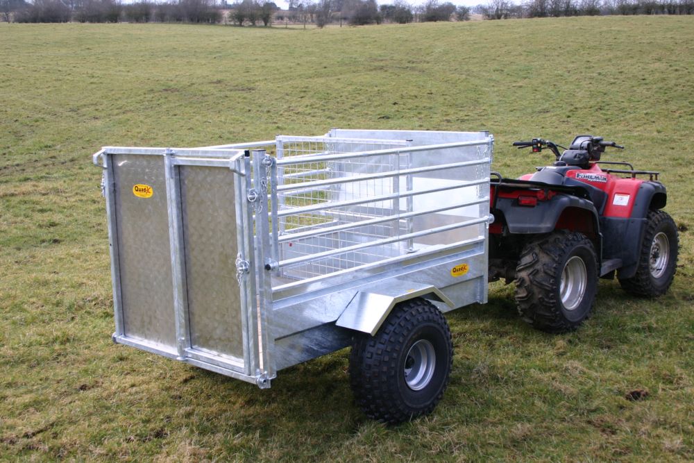 Quad-X ATV Stock Trailer Folding Side - 5 X 3&