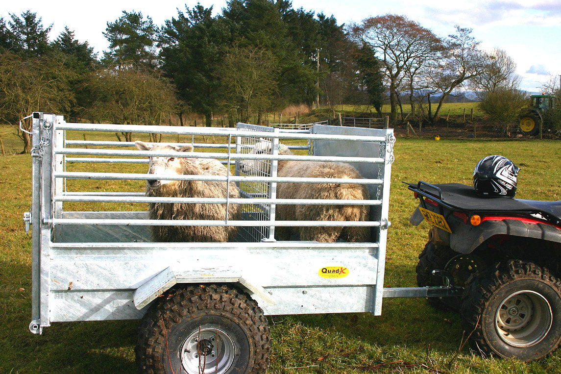 Quad-X ATV Stock Trailer Folding Side - 5 X 3&