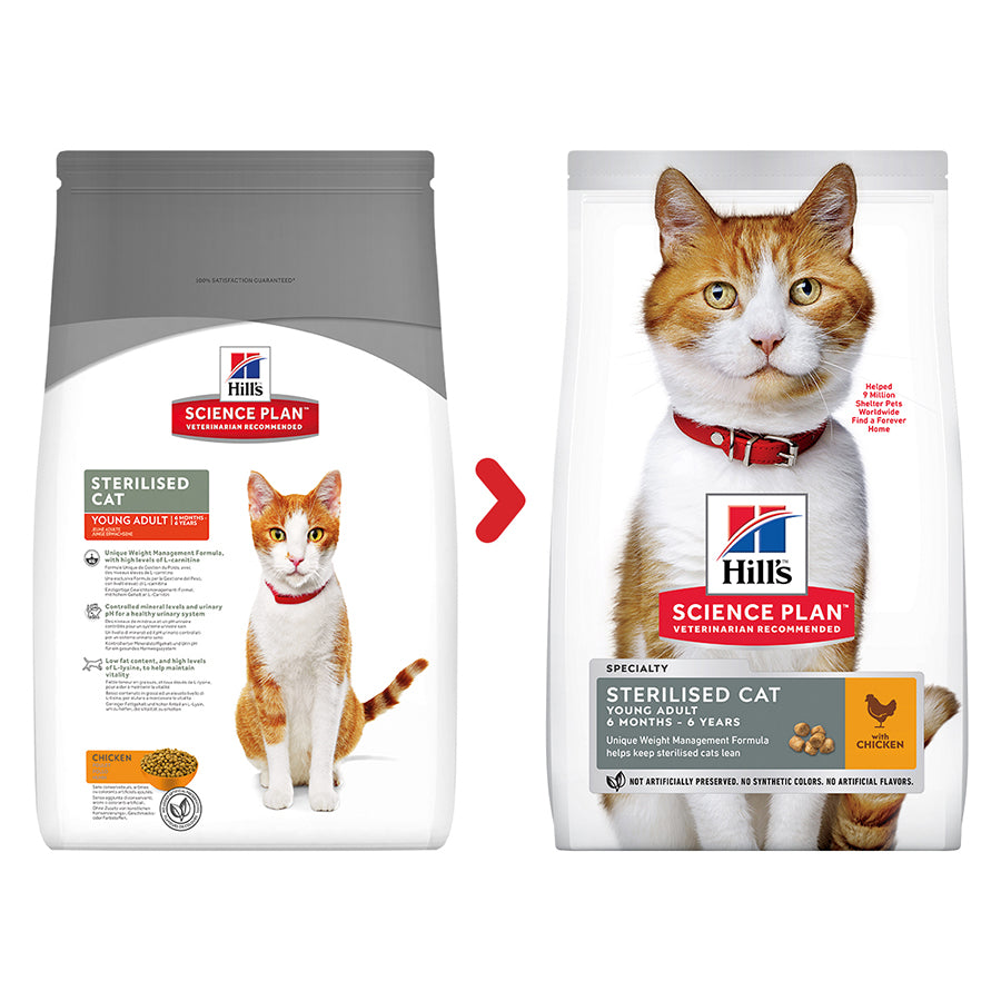 Hills Science Plan Young Adult Sterilised Cat Chicken 1.5kg