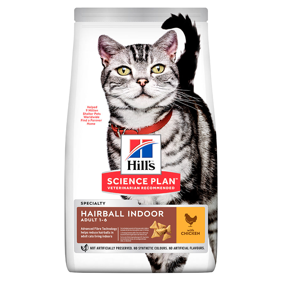 Hills Science Plan Hairball &amp; Indoor Cat Chicken 1.5kg