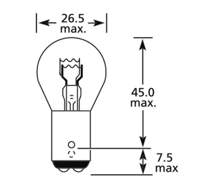 Lucas Side Bulb 12v 21/5w