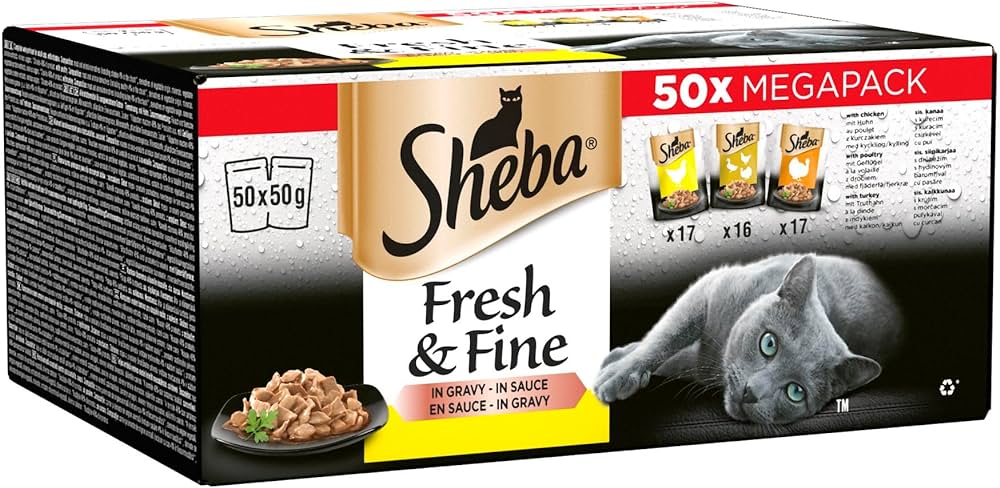 Sheba Fresh &amp; Fine - Cat Food Poultry Selection 50x50g