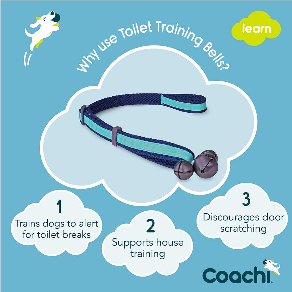 Coachi Puppy Toilet Training Bells - Navy