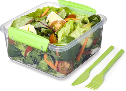 Sistema Lunch Plus To Go With Cutlery 1.2L - Assorted Colours