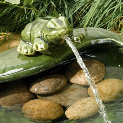 Ceramic Frog - Solar Water Feature