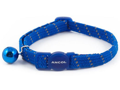 Reflective Softweave Cat Collar Blue