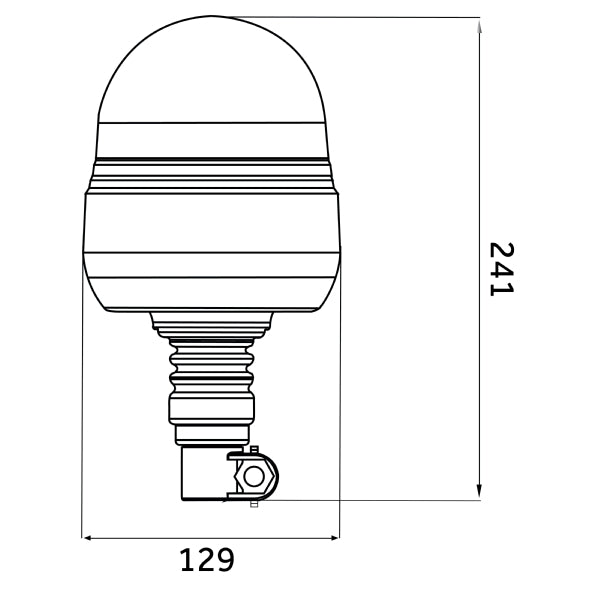 LED Amber Beacon Bolt On