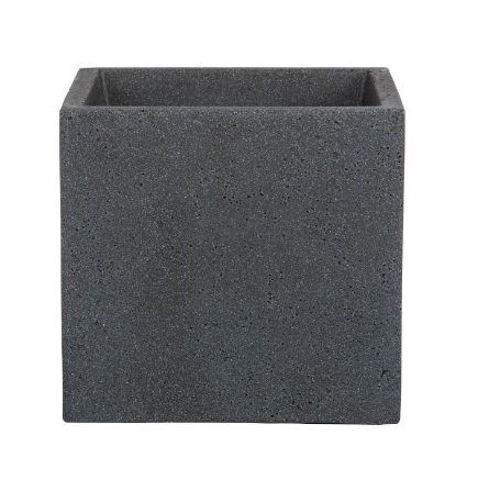 Apta Beton Low Cylinder 30cm Black