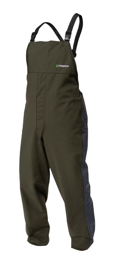 Kaiwaka Stormforce Waterproof Bib Overtrousers - Navy &amp; Green