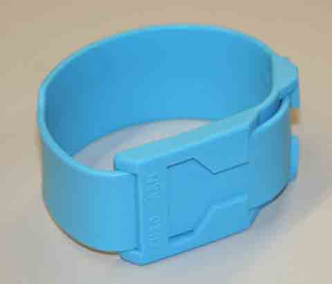 Blue Plastic Ankle Strap