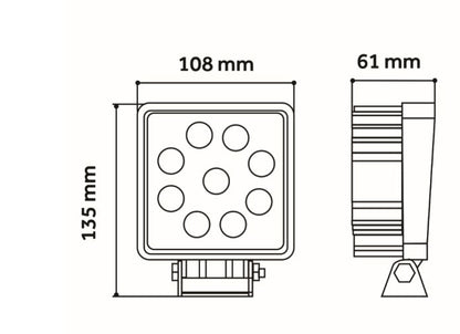 LED Square Flood Lamp 2200lm