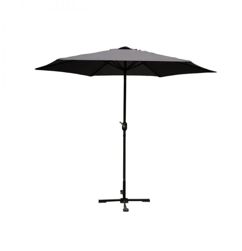 Aluminium Parasol Charcoal 2.7m