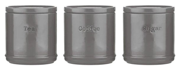 Price &amp; Kensington Accents Tea/Coffee/Sugar Storage - Charcoal