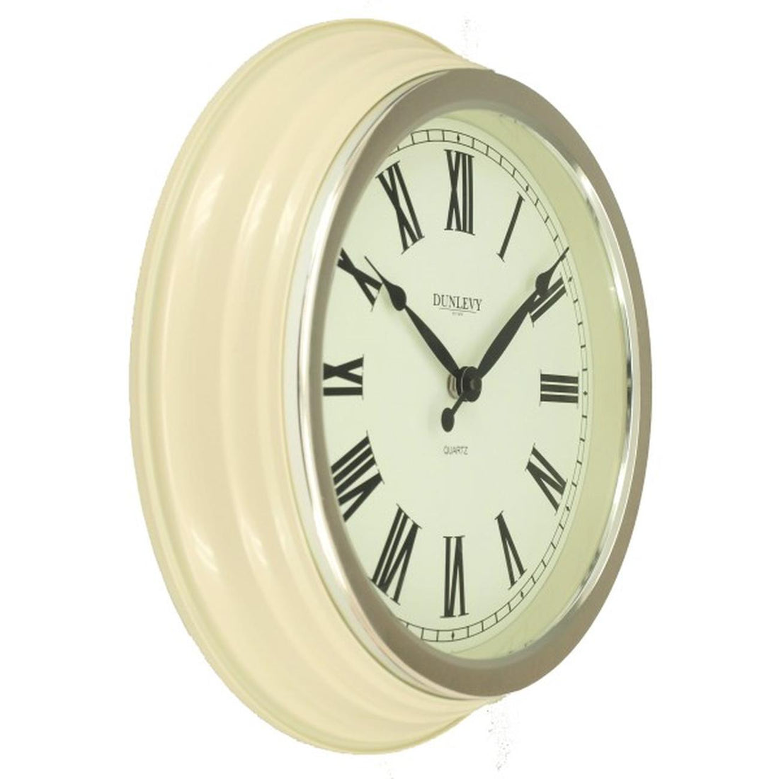 Dunlevy 14&quot; Cream Classic Wall Clock