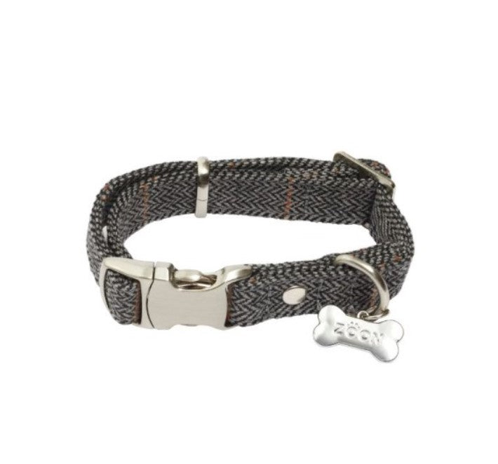 Zoon Country Dog Collar - Slate