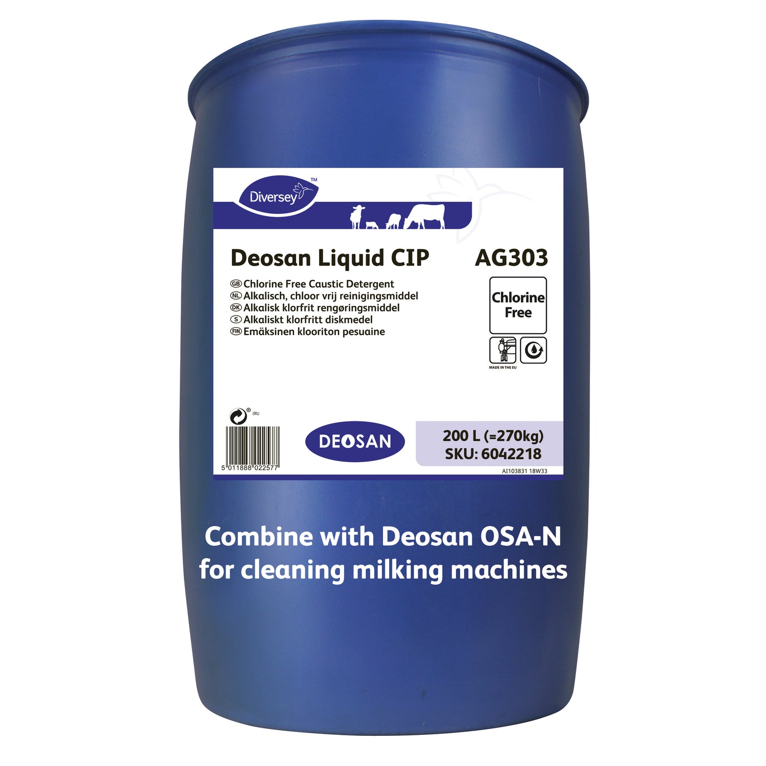 Deosan Liquid CIP 200L Chlorine Free