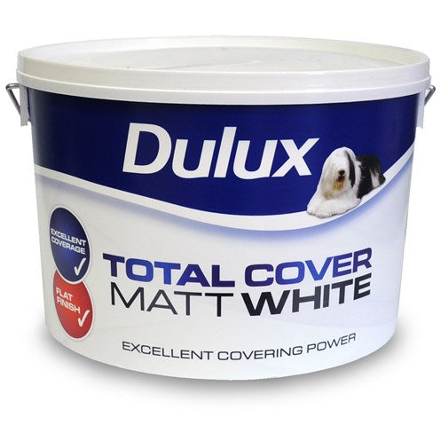 Dulux Total Cover White Paint 10L