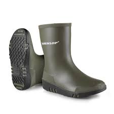 Dunlop Kids Mini Wellie Green/Black