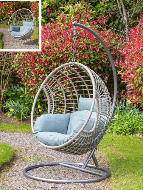 Sorrento Wicker  Hanging Egg Chair